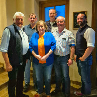 Ehrenvorsitzender Berlinger, stellv.Vorsitzender Michael Staudacher, UB Vorsitzende Schieder, Fraktionsvorsitzender Altmann, Vorsitzender Hornig und Kreisvorsitzender Brachwitz