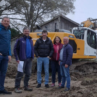 Wolfgang Pongratz, 2.vl. mit den SPD Markträten